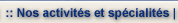 d�pannage �lectrique nos activit�s